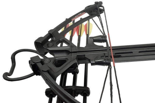 Арбалет блочный Man Kung XB52, black,4 стрелы, воск,прицел 4х32,ремень,кивер,натяжитель
