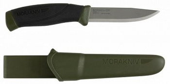 Нож Morakniv Companion MG (S), нержавеющая сталь, цвет хаки Нож Morakniv Companion MG (S), нержавеющая сталь, цвет хаки