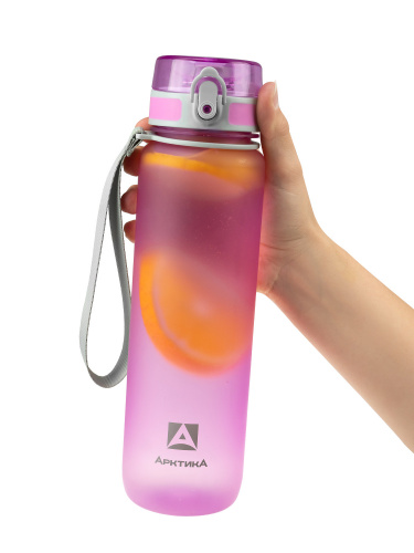 Бутылка тритановая 720-1000 лавандовая матовая, с ситечком