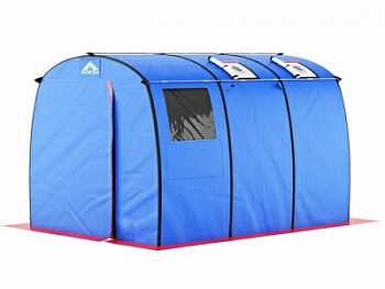 Палатка-баня MORZH MAX Сине-красная