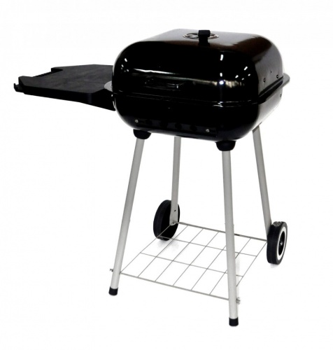 Гриль станионарный мобильный прямоугольный с полкой Go Garden Weekend 44 черный