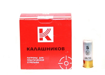 Патрон к.12х70 №5 34г д/практич стрельбы Калашников 1уп/25шт