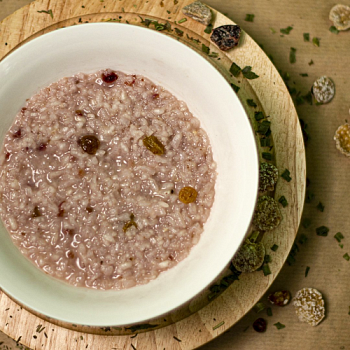 Рисовая каша с вишней, медом и сливками, 80г КРАФТ