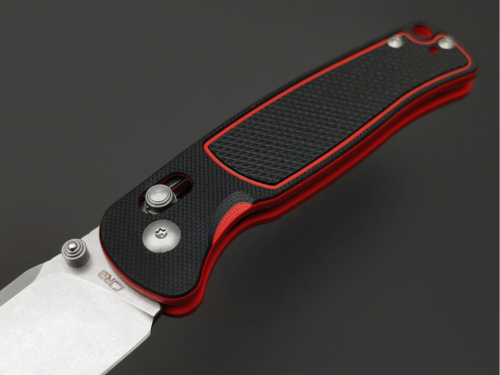 Нож CJ1943-BRE Shale складной, рукоять черн/красн G10,клинок стоунвош, сталь AR-RPM9