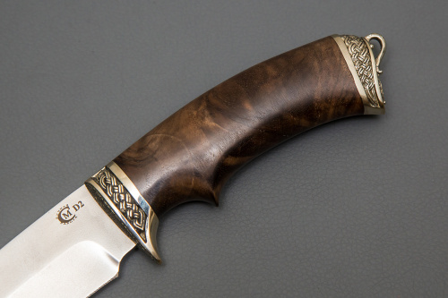 Нож Скиф, ст. D2, литье,орех(кап)
