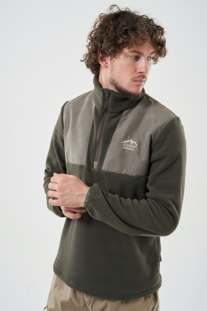 ТОЛСТОВКА ФЛИСОВАЯ МУЖ. С ОТДЕЛКОЙ (ХАКИ)