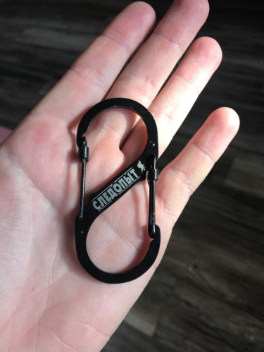 Карабин "СЛЕДОПЫТ", 9 см, двойной,сталь