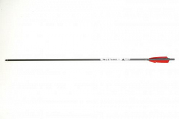 Стрела лучная микс карбон Centershot Mustang 500 натуральное оперение 4