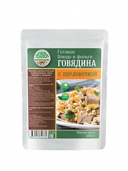 Консервы "Каша перловая с говядиной" 250 гр