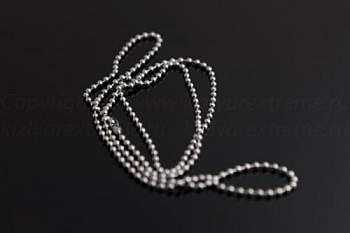 Цепочка стального цвета (металлическая)