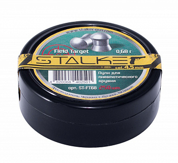 Пуля пневм. STALKER Field Target, калибр 4,5мм., вес 0,68г. (250 шт./бан.)