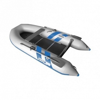 Лодка надувная DINGO 27F (сине-серый)