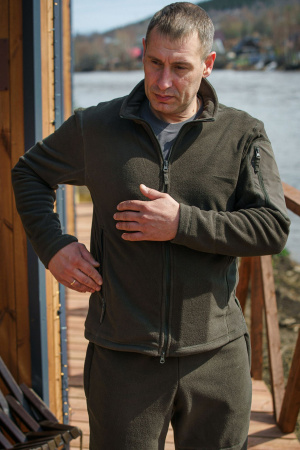 КОСТЮМ ФЛИСОВЫЙ COMFORT 718-016 ТЕМНАЯ ОЛИВА