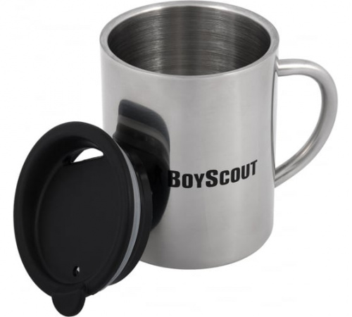 Термокружка 360 мл, с крышкой, НЕРЖАВЕЮЩАЯ сталь BOYSCOUT
