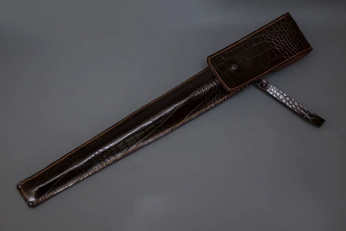 Набор Колчан №2.1 (рукоять ц.п.д,лит Разные звери(каменные головы)кожа