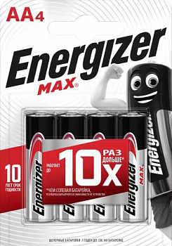 Батарейка Energizer Max LR 6 3+1xBL (E91)