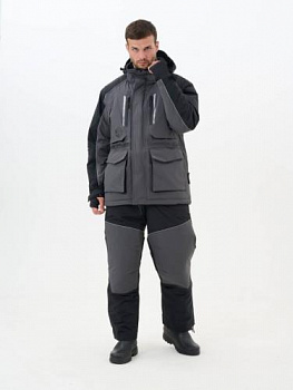 КОСТЮМ SOLID PRO -45 (ТАСЛАН, СЕРО-ЧЕРНЫЙ)