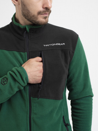 КОСТЮМ TRAIL (ФЛИС, ЧЁРНО-ЗЕЛЕНЫЙ) TRITONGEAR
