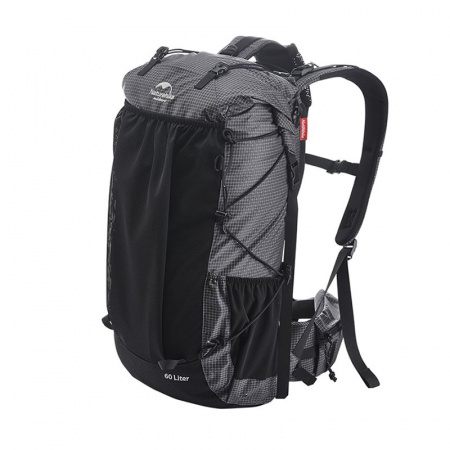 Рюкзак Naturehike NH19BP095 Rock 60L+5L черно-серый, 6927595746370