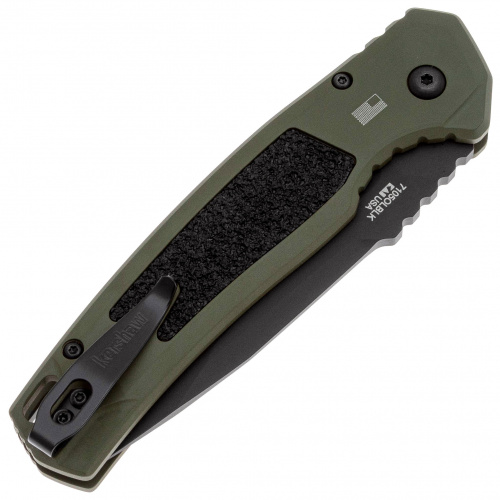 Нож K7105OLBLK Launch 16-автомат, зел алюм рук-ть CPM-M4 DLC