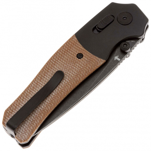 Нож QS157-C2 Vault -складной, рук-ть черн. алюм./бежев. микарта, черн. клинок 14