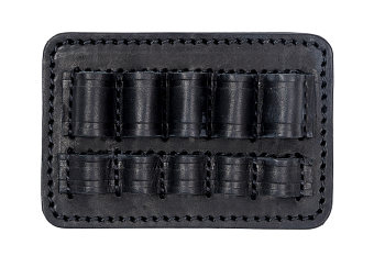 Подсумок поясной открытый Хольстер 25 лет 5п.кал.308 WIN и аналоги / кожа ((Черн