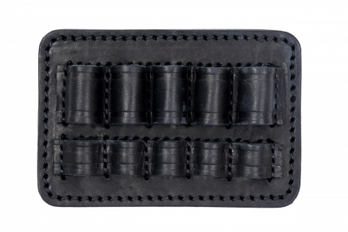 Подсумок поясной открытый Хольстер 25 лет 5п.кал.308 WIN и аналоги / кожа ((Черн