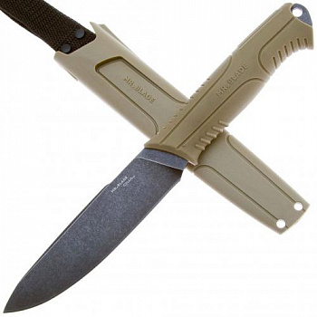 Нож "OWL" Black Stonewash, Olive