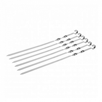 Набор плоских шампуров 45 см 6 шт в упаковке HotPot