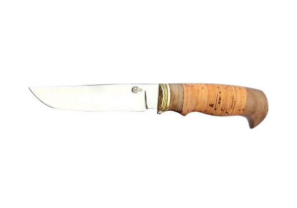 Нож Куница,ст.65х13,береста,литье
