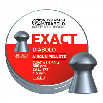 Пуля пневм. JSB Diabolo Exact к.4,5мм 0,547 гр (500 шт/бан)