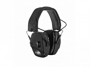 Наушники активные ShotTime 44 Pro стрелковые, NRR 23dB, мягкое оголовье кожа+тка