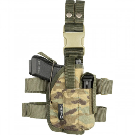 Кобура набедренная  под ПЯ, Glock с карманом; Мультикам
