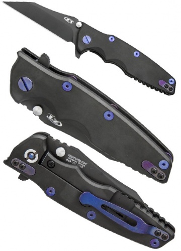 Нож складной K0392PURBLKWC -  клинок ворнклиф, фиолет. бонки, сталь CTS-204P